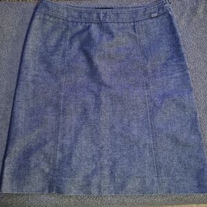 CHANEL Vintage Karl Lagerfeld Era Denim Blue Pencil Skirt